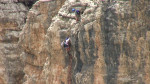 Schlüsselstelle Boèseekofel-Klettersteig Sella