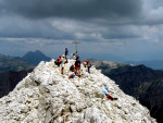 Gipfel des Boèseekofel Sella