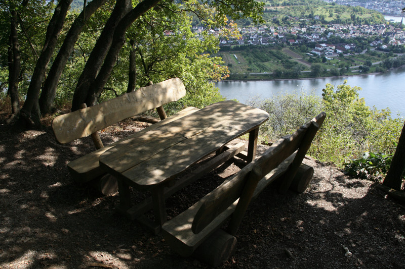 Rastplatz mit schönem Ausblick