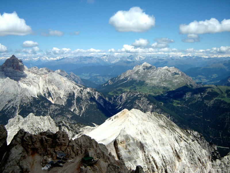 Monte Cristallo Marino Bianchi Klettersteig Panorama