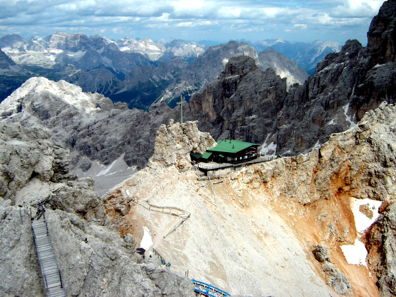 Monte Cristallo Hängebrücke Ivano Dibona Klettersteig