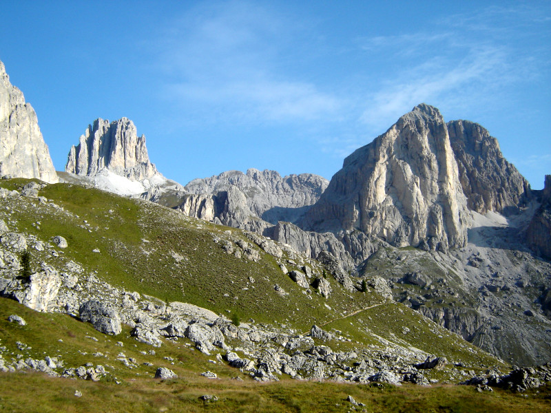 Rosengarten Ostseite Hochwiese Vajolon