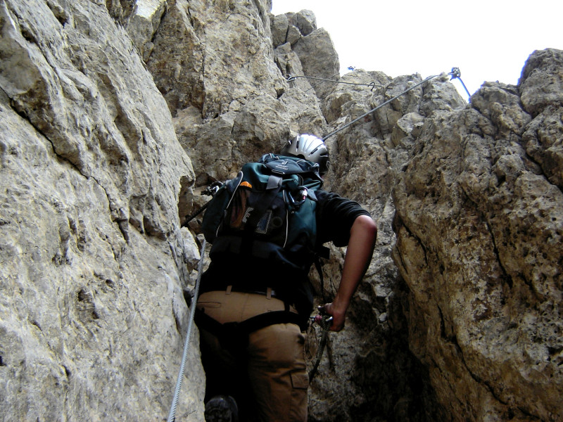 Rosengarten Dolomiten Masaré Klettersteig