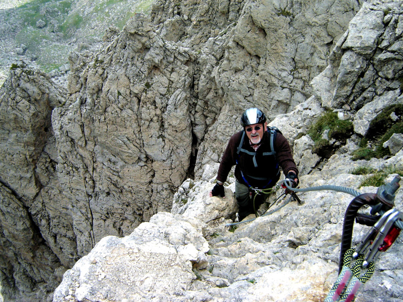 Rosengarten Dolomiten Masaré Klettersteig