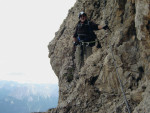 Masaré-Klettersteig Rosengarten Abstieg