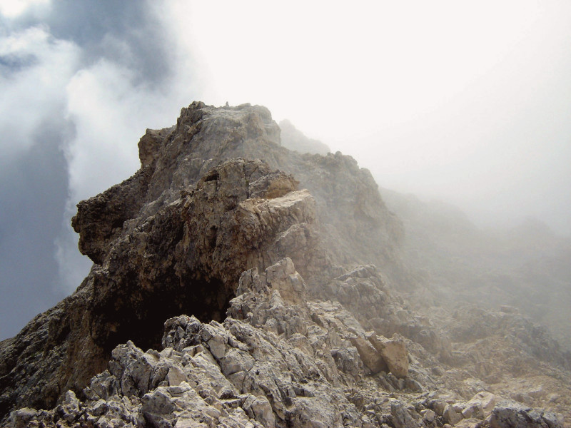 Rosengarten Dolomiten Rotwand Klettersteig Licht