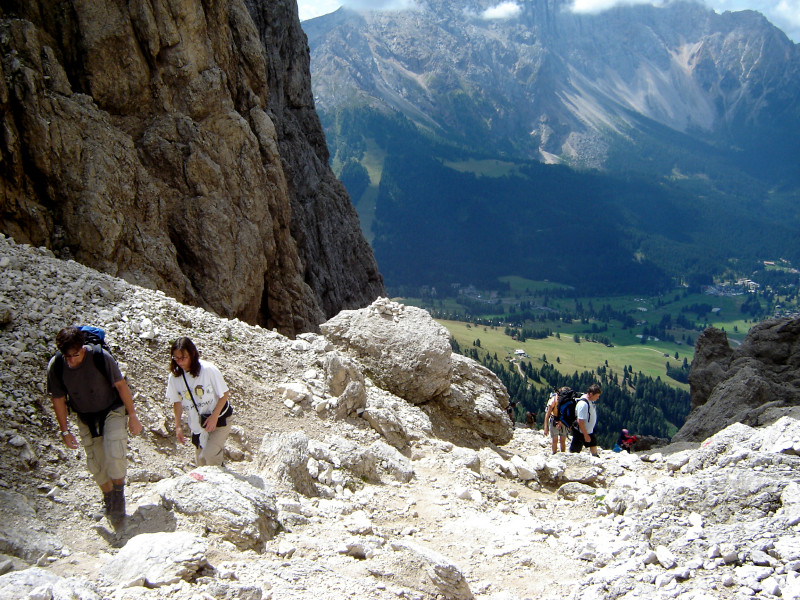 Vajolonscharte Rosengarten Dolomiten