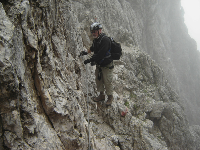 Quergang Santnerpass Klettersteig Rosengarten